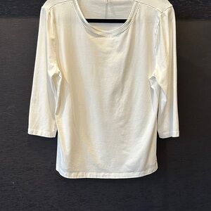 Basler White 3/4 Sleeve Top